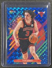 JOSH GIDDEY 2025-26 TOPPS FINEST #234 RARE BLUE GEOMETRIC REFRACTOR 10/25 BULLS