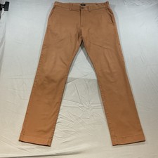 J.Crew Flex Slim Fit Chino Pants Men  s 31x32 Brown Stretch Cotton Casual Workwea