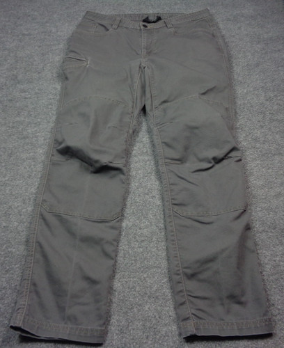 KLIM Pants Men 34 Gray West Ridge Pant Motorcycle Double Knee Stretch Canvas