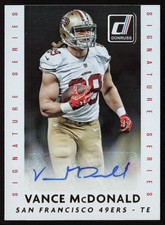 Vance McDonald 2015 Donruss Signature Series #DSS-VMD - San Francisco 49ers