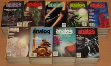 1981-1989 ANALOG SCIENCE FICTION SCIENCE FACT MAGAZINE LOT OF 116 DIFFERENT