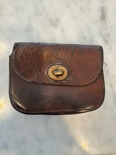 Vintage Bucheimer Leather Cartridge Belt Pouch Ammo Holder Hunting Storage Case