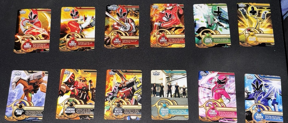 PPower Rangers Samurai ACG Card Lot (16+) Kevin, Emily, Jayden
