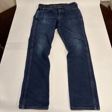 Origin USA Factory Jeans Blue Dark Wash Men’s Workwear, 32x32, Made In USA