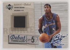 2005-06 Upper Deck Rookie Debut Debut Threads Kwame Brown #DT-KW 08yu
