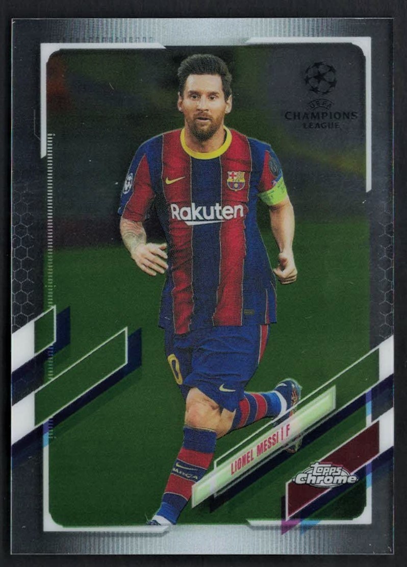 2020-21 Topps Chrome UEFA Champions League Lionel Messi #1 NM