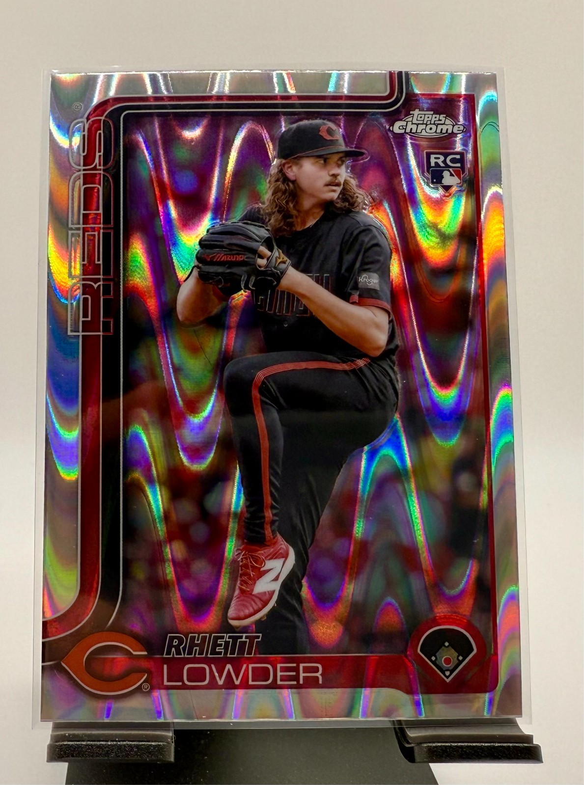 2025 Topps Chrome - Rhett Lowder #147 RayWave Refractor (RC)