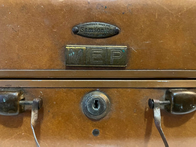 Vintage Samsonite Shwayder Bros 1950's Luggage 21  Brown Suitcase (MEP) - No Key