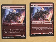 2 MTG Akki Ronin Cards, Kamigawa Neon Dynasty