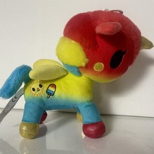 Tokidoki Unicorn Aurora Summer Plush 7.5" Rainbow Blue Red Stuffed Horse 2021