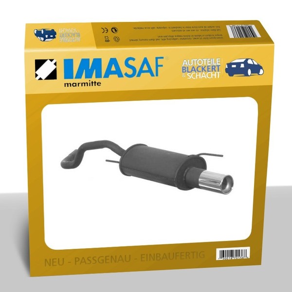 Imasaf Auspuff Sportauspuff für VW Polo (6N) 1.0-1.4 + 16V/1.6 33-55KW 1X90Mm-image