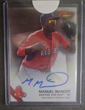 2015 BOWMAN'S BEST MANUEL MARGOT AUTOGRAPH RED SOXS PADRES RAYS 