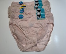 NWT Vanity Fair Breathable Luxe Hi-Cut Panties 13185 5 Pairs Size 8 XL Pink