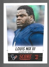 D 2014 Panini Score Football Louis Nix III ROOKIE #401 EXC