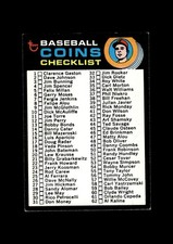 1971 Topps Set-Break #161 Coin Checklist VG-VGEX (crease) *GMCARDS*