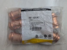 BAG OF 5 Mueller Streamline PRS Press PF 10147 78057 1" Coupling w/ Stop