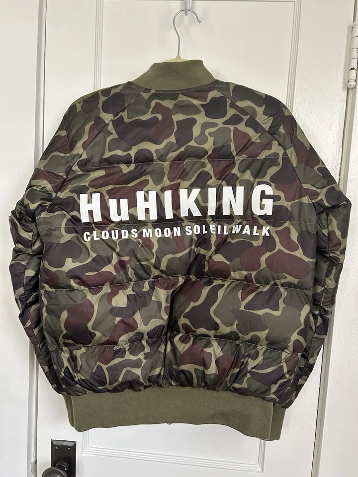 CHAQUETA DEPORTIVA ADIDAS PHARRELL WILLIAMS HU SENDERISMO NUBES CAMUFLAJE BOMBER PUFFER XS Foto 3 de 4