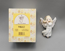 VTG 1996 Precious Moments Joy to the World Angel Porcelain Ornament 153338