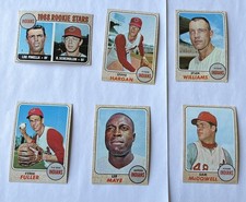1968 Topps baseball Cleveland Indians 19 diff. VG w/ high #