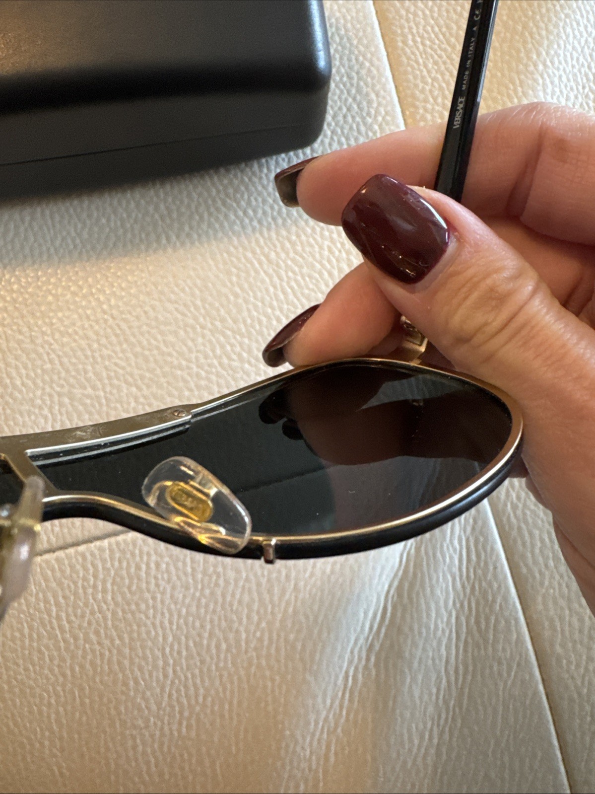 Authentic Versace Pilot Shape Sunglasses (read) - image 11