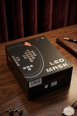 Programmable LED Light-Up Mask Halloween Parties | BrightOver Costume Mask