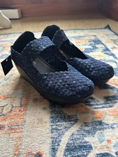 Bernie Mev New York New with Tags Woven Wedge Shoe - Womens size UK39 / US8/8.5