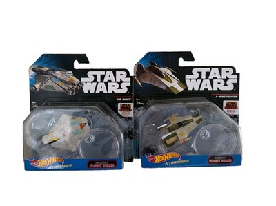 Hot Wheels Star Wars Rebels THE GHOST  & A -Wing Fighter  Lot Of (2) NEW!!!