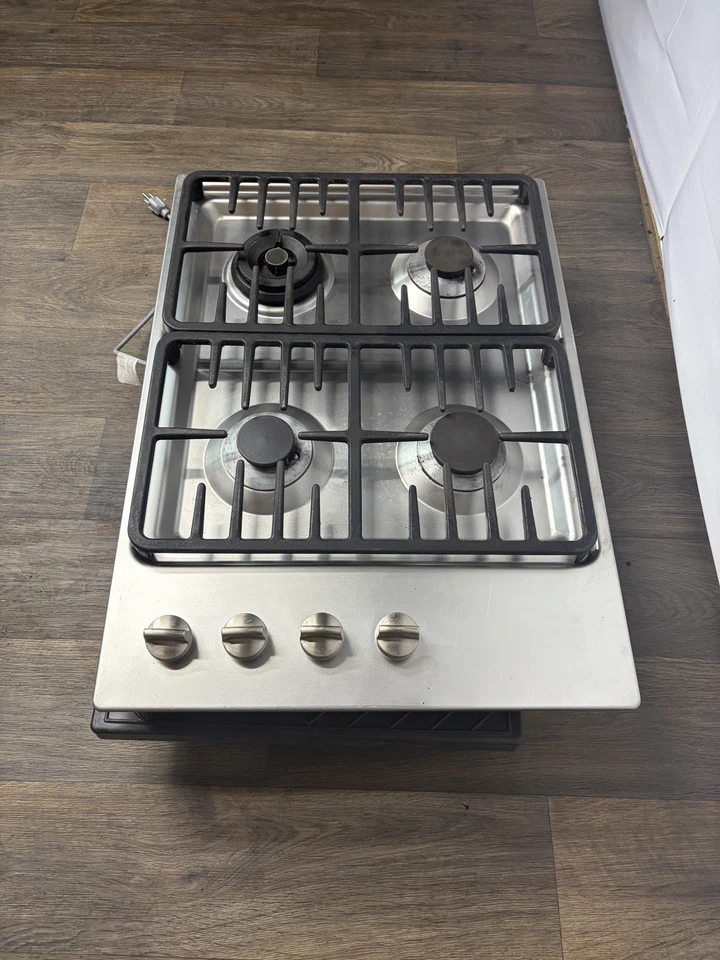 "Estufa de gas Miele KM3465G 30"" acero inoxidable 4 quemadores sellados acero inoxidable" Foto 3 de 4