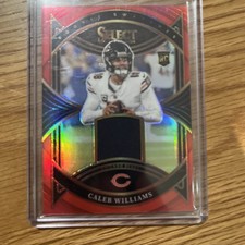 2024 Select Caleb Williams Red Rookie Swatches Chicago Bears RC 🔥🔥🔥