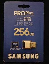  Qty: 2 cards SAMSUNG PRO Plus microSD Memory Card  Reader