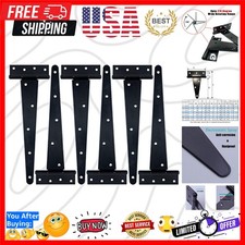 Heavy Duty T Hinge Tee T Strap Shed Gate Barn Fence Door Hinge Wrought Rustpr...