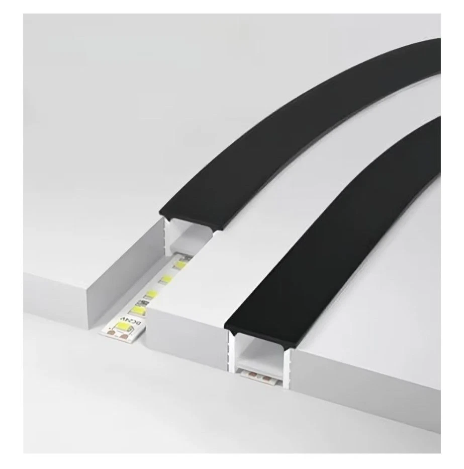 33Ft 10M Silicone LED Channel System Recessed Black Cover Wall & Ceiling Decor