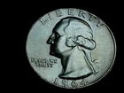 Raw 1964 U.S. Silver Quarter Type B Proof Die Reverse Variety Coin