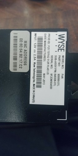 Wyse PxN Thin Client Bundle P25 RJ-45 US WITH MONITOR AND VGA AND POWER CABLE, s - Picture 2 of 10