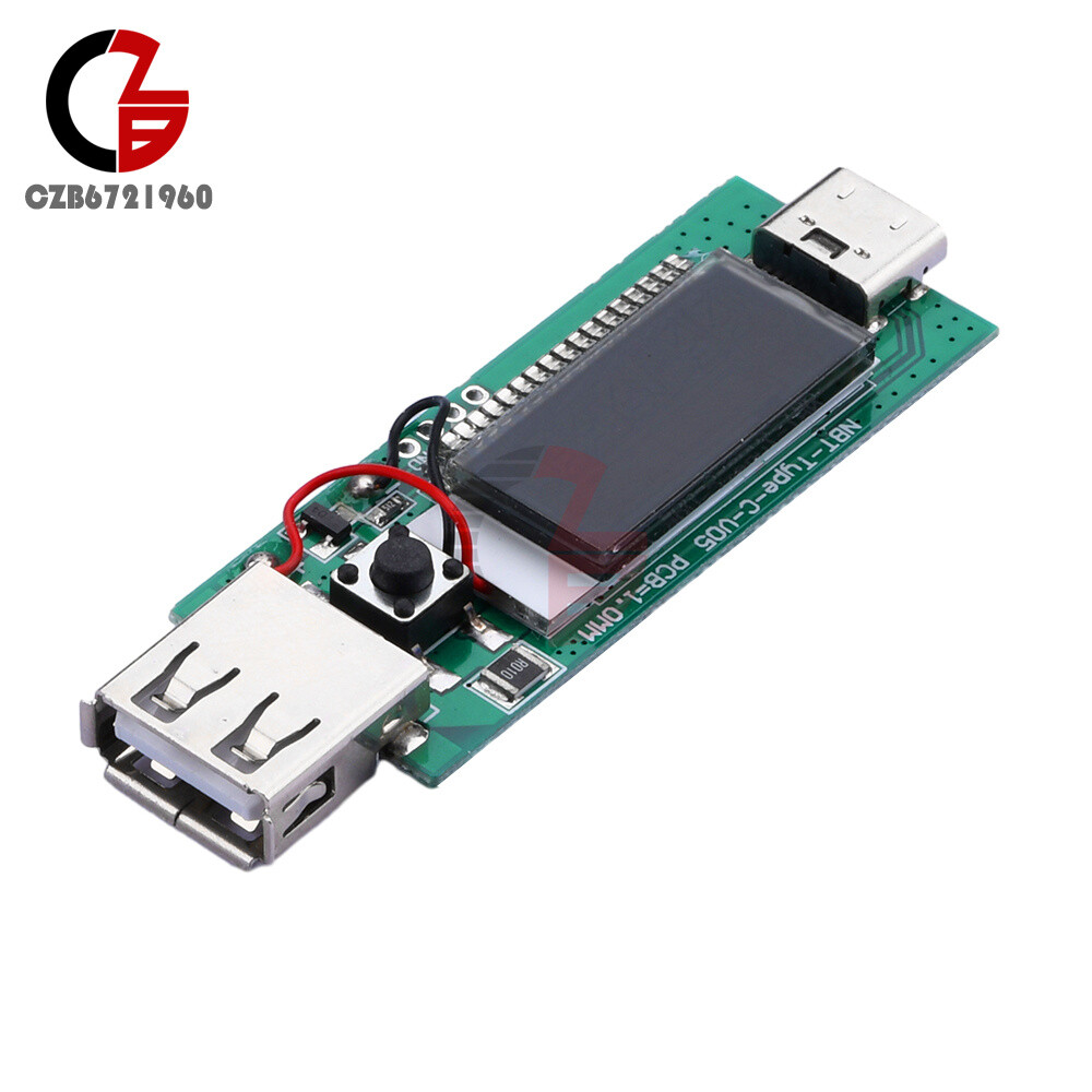 Type-C PD Fast Charging Protocol Decoy Trigger Module Aging Test Board with LCD