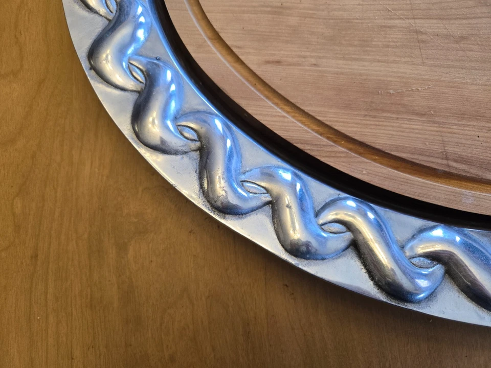 Mariposa Brillante Enorme plato para servir carne con tabla de cortar 23 x 18 1/2" Foto 2 de 4