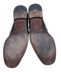Ermenegildo Zegna Italy Black Leather Penny Loafer Slip On Dress Shoe SZ 9 — photo 7