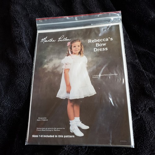 Martha Pullen Rebecca's Bow Dress Sewing Pattern Girls Sizes 1-8 UNCUT