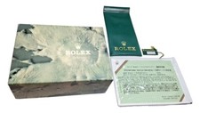 VINTAGE ORIGINALE ROLEX 68273 Datejust orologio scatola cassa etichetta pelle...