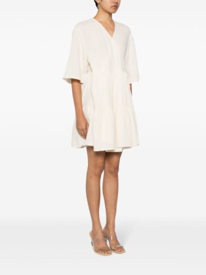 Rhode Resort Magdalena Wrap Mini dress S 6 Women's Casual Boho Short NEW 41262