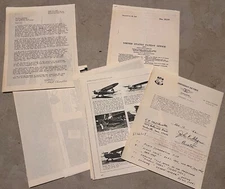 Vintage Collection of Aviation Documents Confederate Air Force Patent Office etc