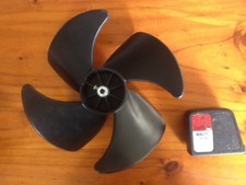 Refrigeration Fan Blade plastic, aluminium center 250mm suit 8mm ,5/16 shaft