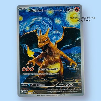 Charizard Pokemon x Van Gogh Black Star Promo ACG Art Card | eBay