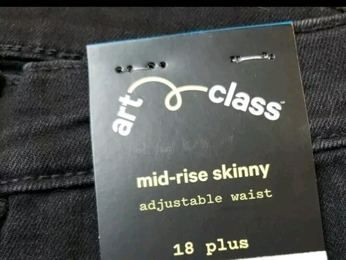 Art Class Mid-Rise skinny Jeans 18 plus black - Picture 2 of 5