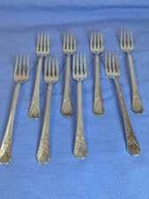 INT'L SILVER Wm. Rogers Mfg Co "Avalon-Cabin" Silver Plate Grille Viande Fork