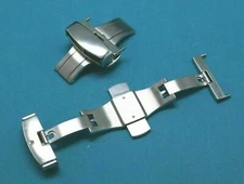 1 - 10 Pcs  22mm Quality Swiss 316L Stainless Push Button Deployment Buckle