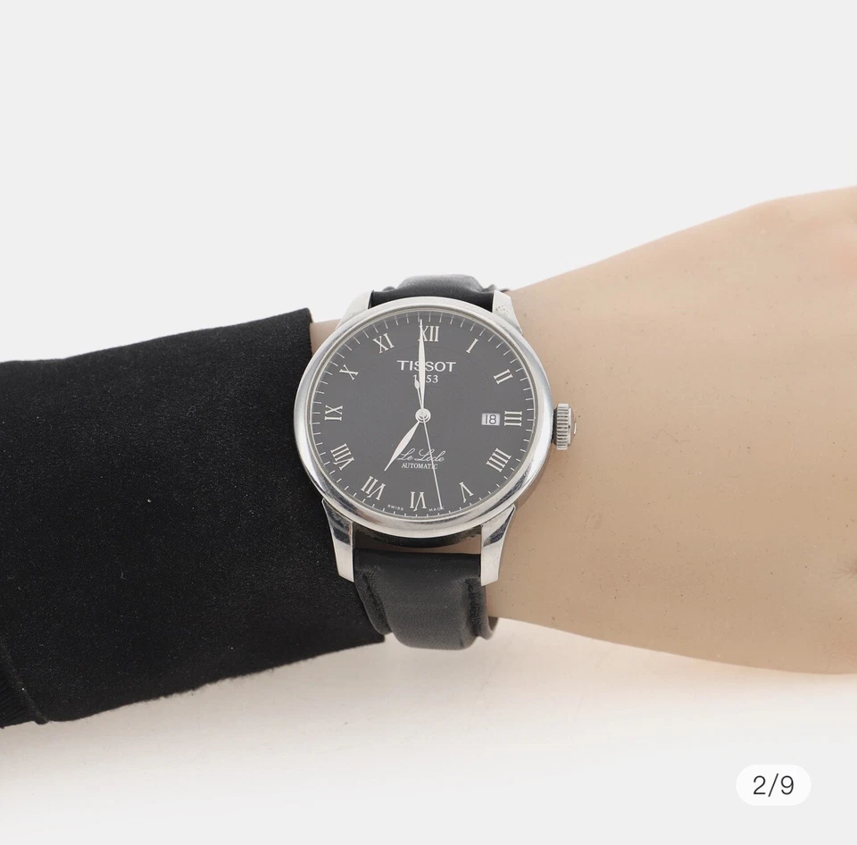 Tissot Le Locle Man Automatic 39mm Black Round Stainless Steel Watch Used - Image 2 of 4