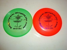 VINTAGE WHAM-O WRIGHT LIFE MINI FRISBEE DISC GOLF MARKER COOL SQUIGGLE STAMP 