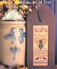 Homespun Elegance THANKS FOR OUR FAMILY Cross StitchSS Leaflet Onl band sampler