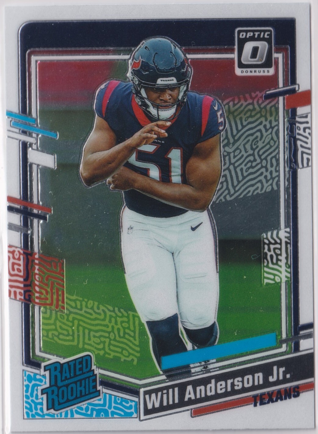 Will Anderson Jr. 2023 Panini Donruss Optic Base Rated Rookie Card #246